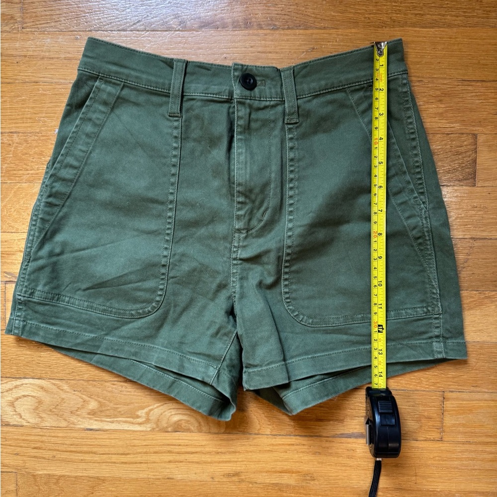 Madewell Green A Line Shorts